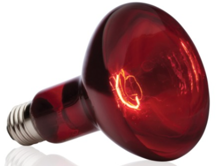 Излучатель тепловой ИКЗК 215-225-100 инфракрасный зеркальный красный КЭЛЗ