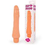 Телесный гладкий вибратор-реалистик без мошонки - 24 см. (Цвет: телесный)