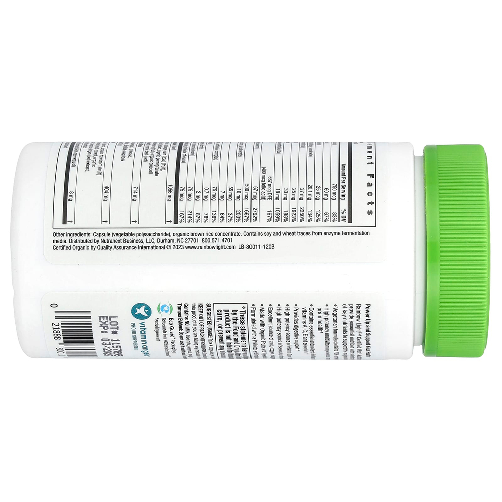 Rainbow Light, Сертифицированные мультивитамины для мужчин, 120 капсул