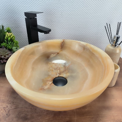 Раковина из оникса Bowl Yellow TinLip BO-62854 40*40*15 40