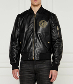 Кожаная куртка Versace Jeans Couture - черный(77GAVP06CPPS3)