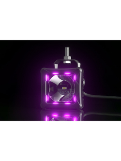 Светодиодные фары дальнего света AURORA 76x76 мм 30W с RGB подсветкой