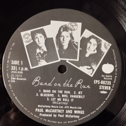 Винтажная виниловая пластинка LP Paul McCartney And Wings Band On The Run (Japan 1975) (Obi Copy) (Poster)