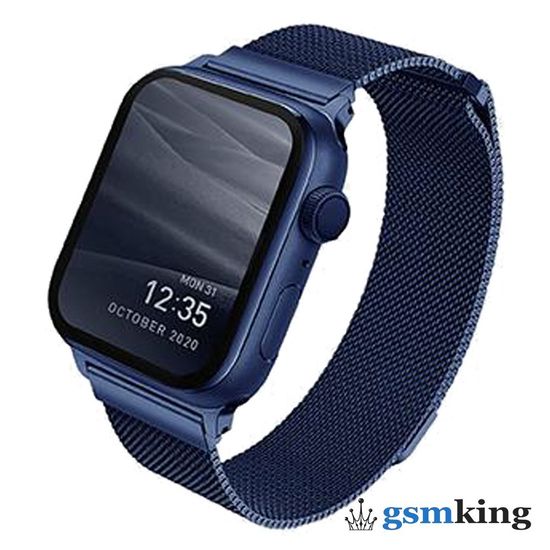 Uniq DANTE Milanese Loop for Apple Watch 42|44|45mm Marine Blue