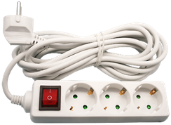 Удлинитель Navigator 3*1,5 с заземлением и выключателем 36558