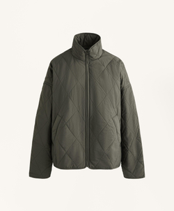Oysho Утепленная водоотталкивающая куртка FELLEX® с AEROGEL, зеленый
