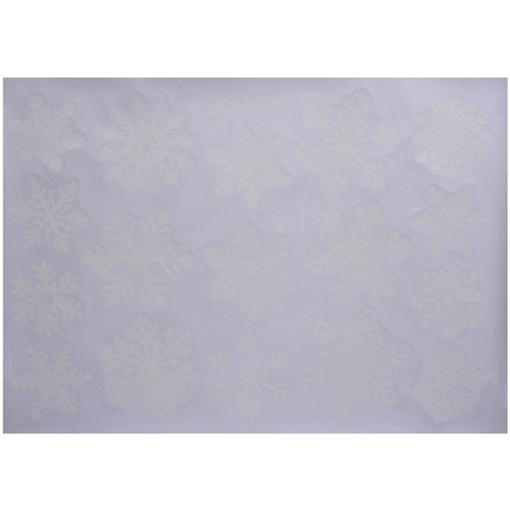 Наклейка на стекло «Снежинки» 50*35 см (диаметр рулона 4 см)