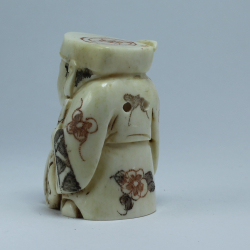 Нэцкэ Эбису с посохом и рыбиной