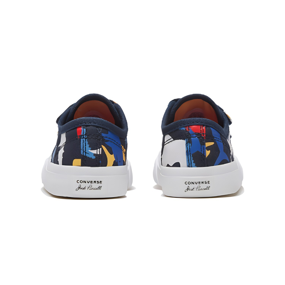 Baby Converse Jack Purcell non-slip anti-kick low-top baby shoes black and blue