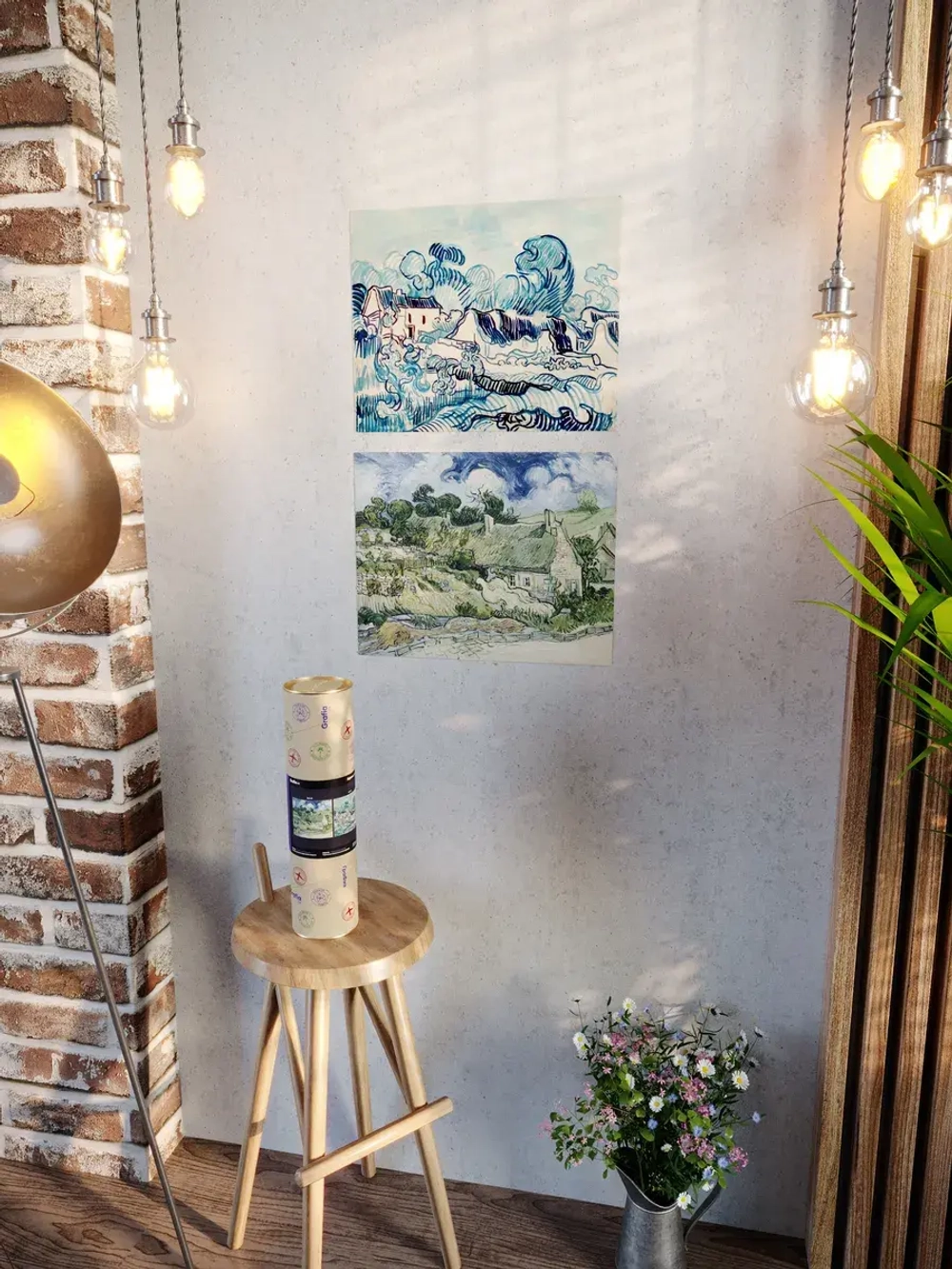 Картины-наклейки на стену для декора интерьерные №32