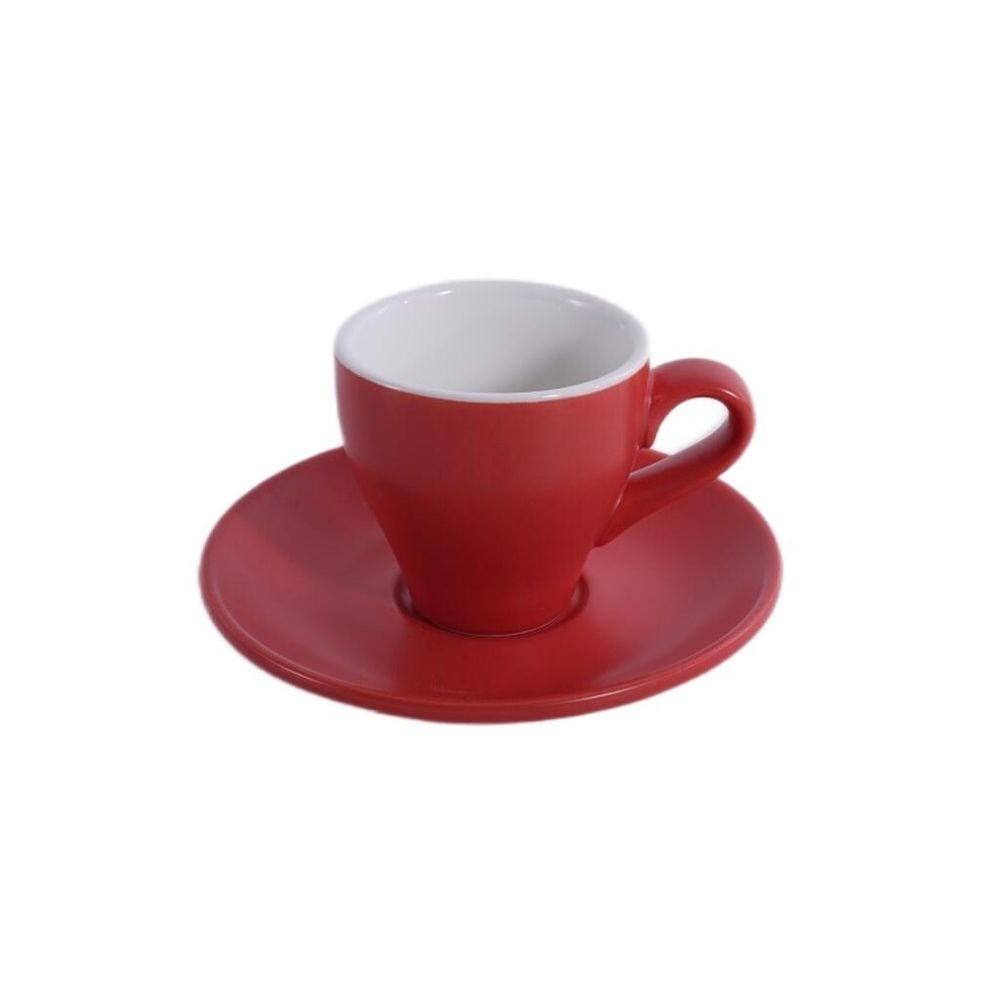Кофейная пара 100 мл красная матовая d 6,4 см h6,2 см Barista (Бариста) P.L. Proff Cuisine [6]