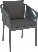 Подушка для спинки кресла Siesta Contract Portofino, темно-серый