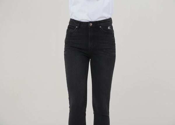 Джинсы Женские Swallow Черные - фото 8