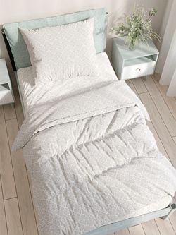 Постельное белье Полисатин Simple House "Klassik" 1,5-сп Наволочка 50х70 см 1 шт Простынь на резинке 90x200 см Пододеяльник 145x215 см