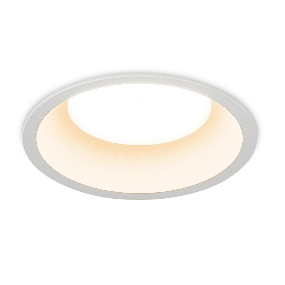 Светильник встраиваемый CRATER,  15W,  1033Lm,  2700-3000-4000K,  D95хH44мм,  IP44,   белый