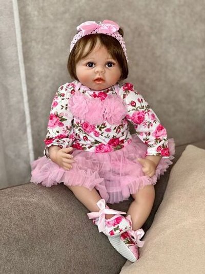 Кукла Реборн мягконабивная 55см в пакете (FA-184)