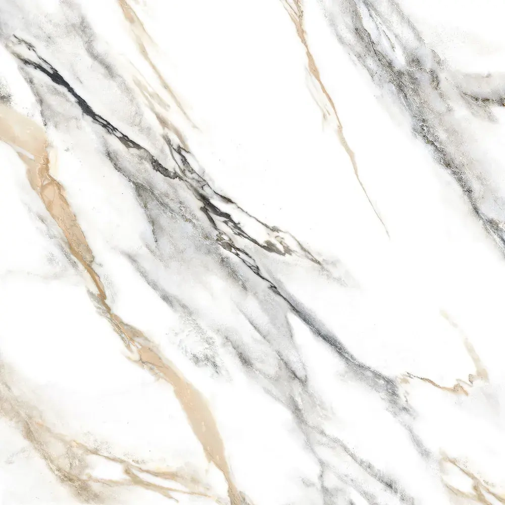 Керамогранит Alma Ceramica GFA57ARS04R Arabesco 57x57 серый / белый глазурованный матовый под мрамор