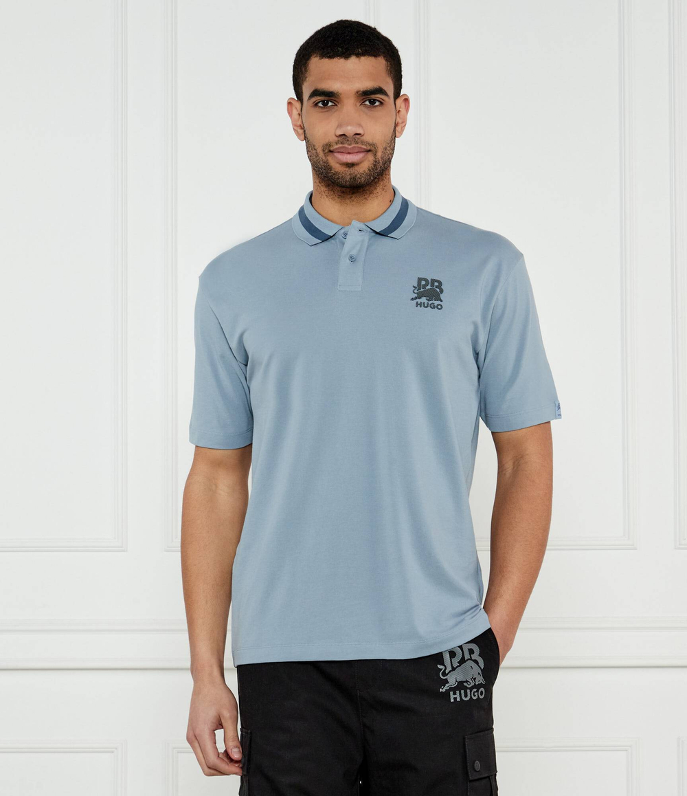 Поло Dodac_RB HUGO - голубой(50542748)