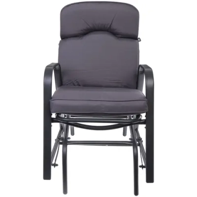 Кресло-маятник «Аристократ», 56*75*88 см, цвет: чёрный-серый, макс. нагрузка 120 кг