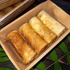 Блины с творогом и малиной / 400гр