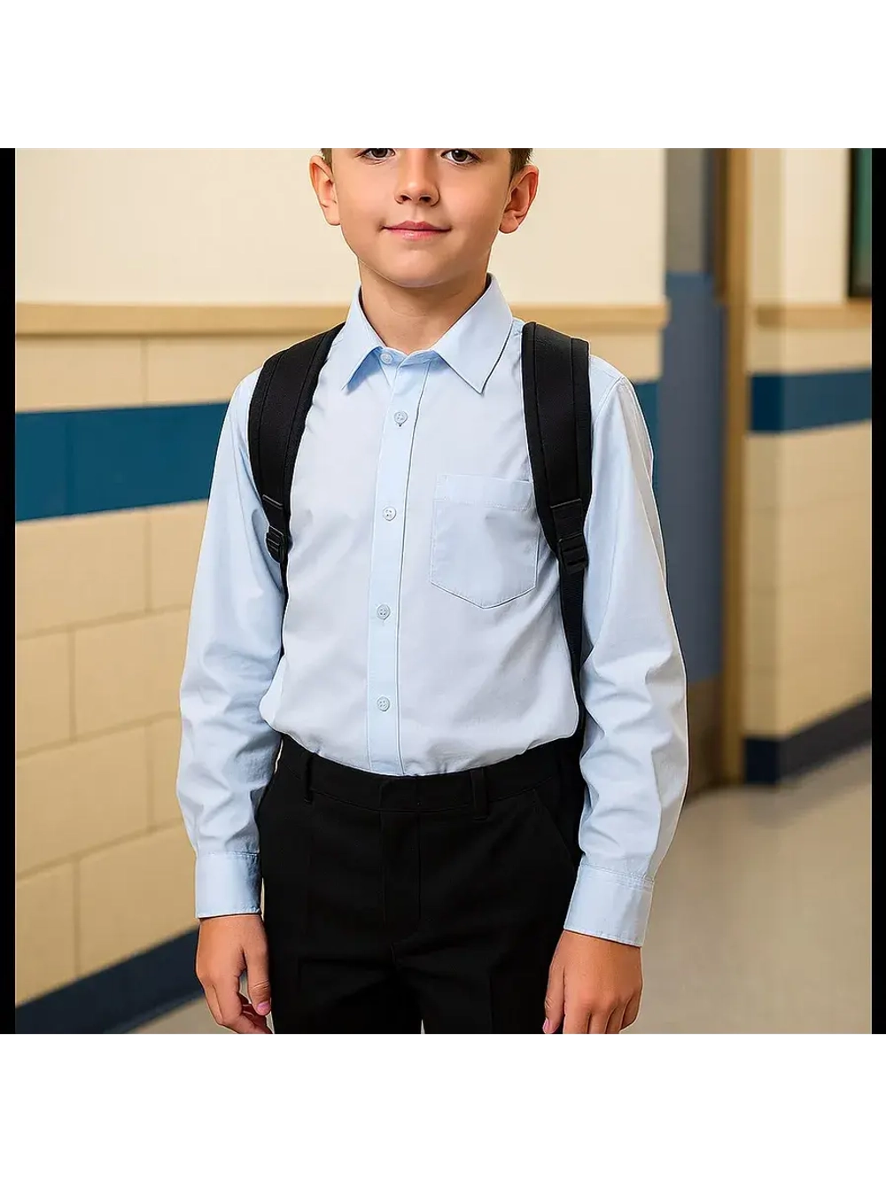 Рубашка с длинными рукавами для мальчика.