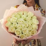 Розы кения белые (Premium) 25 шт