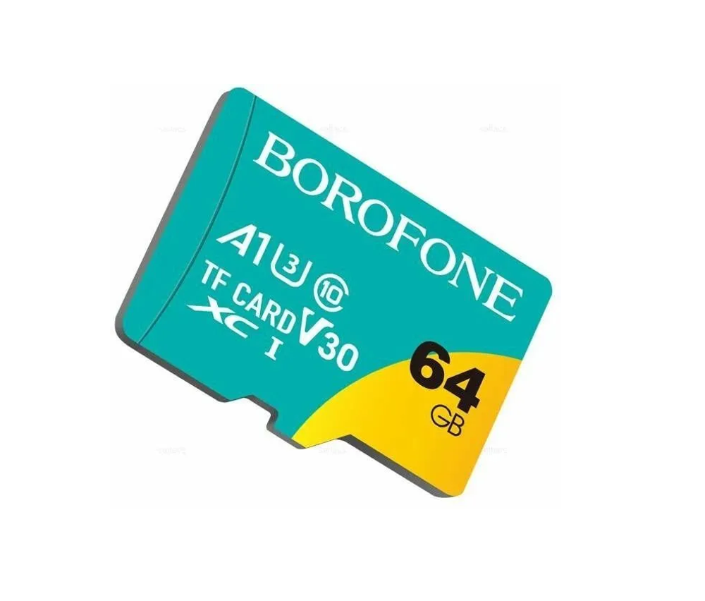 Карта памяти Borofone Micro SD, 64Gb