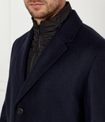 Шерстяное пальто Milogan2441 HUGO - темно-синий(50528836)