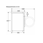 Стиральная машина BOSCH WGB256A0ME 8-Series, 10 кг, 1600 оборотов, 14 программ, защита от протечек, белая