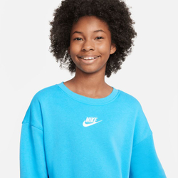 Кофта для девочки теннисная  Nike Sportswear Club Fleece - baltic blue/white