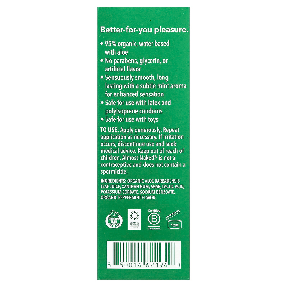Good Clean Love, Почти Naked®, смазка для личной гигиены, с мятным вкусом, 50 мл (1,69 жидк. унции)