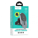 Магнитный держатель с беспроводной зарядкой MagSafe Hoco CA91, 013264 Черный