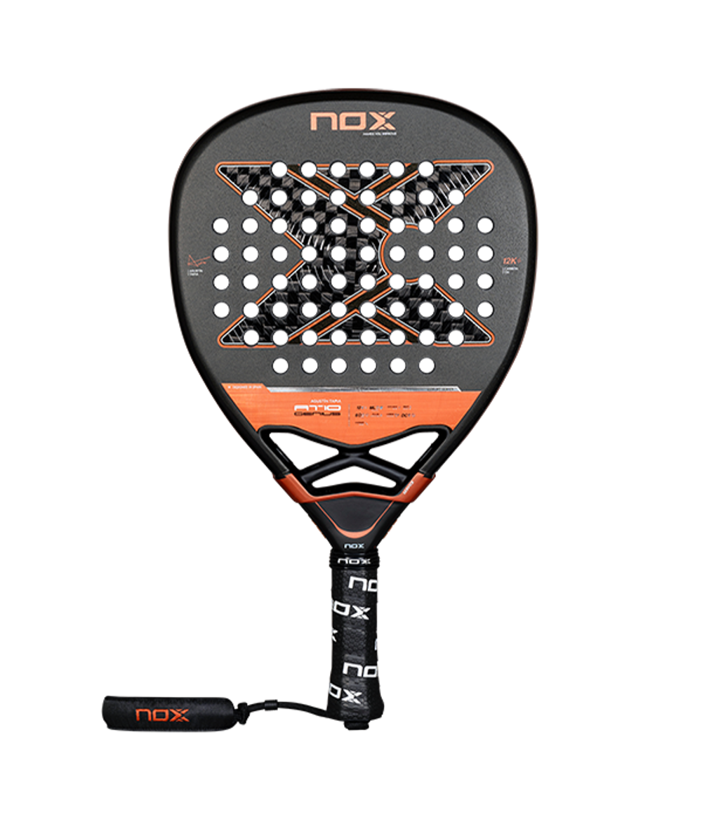 Ракетка NOX AT10 Genius Attack 12K 2025 — мощность и спин Agustín Tapia