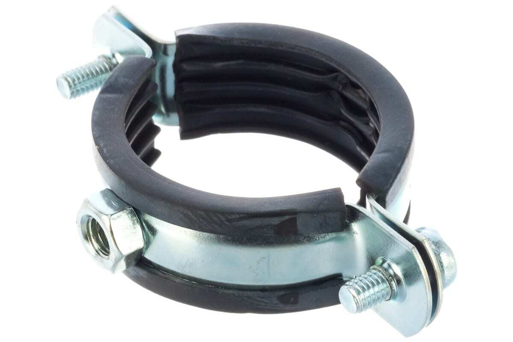 Трубный хомут с гайкой ЗУБР 1 1/2", 8 штук, оцинкованный 37850-47-52