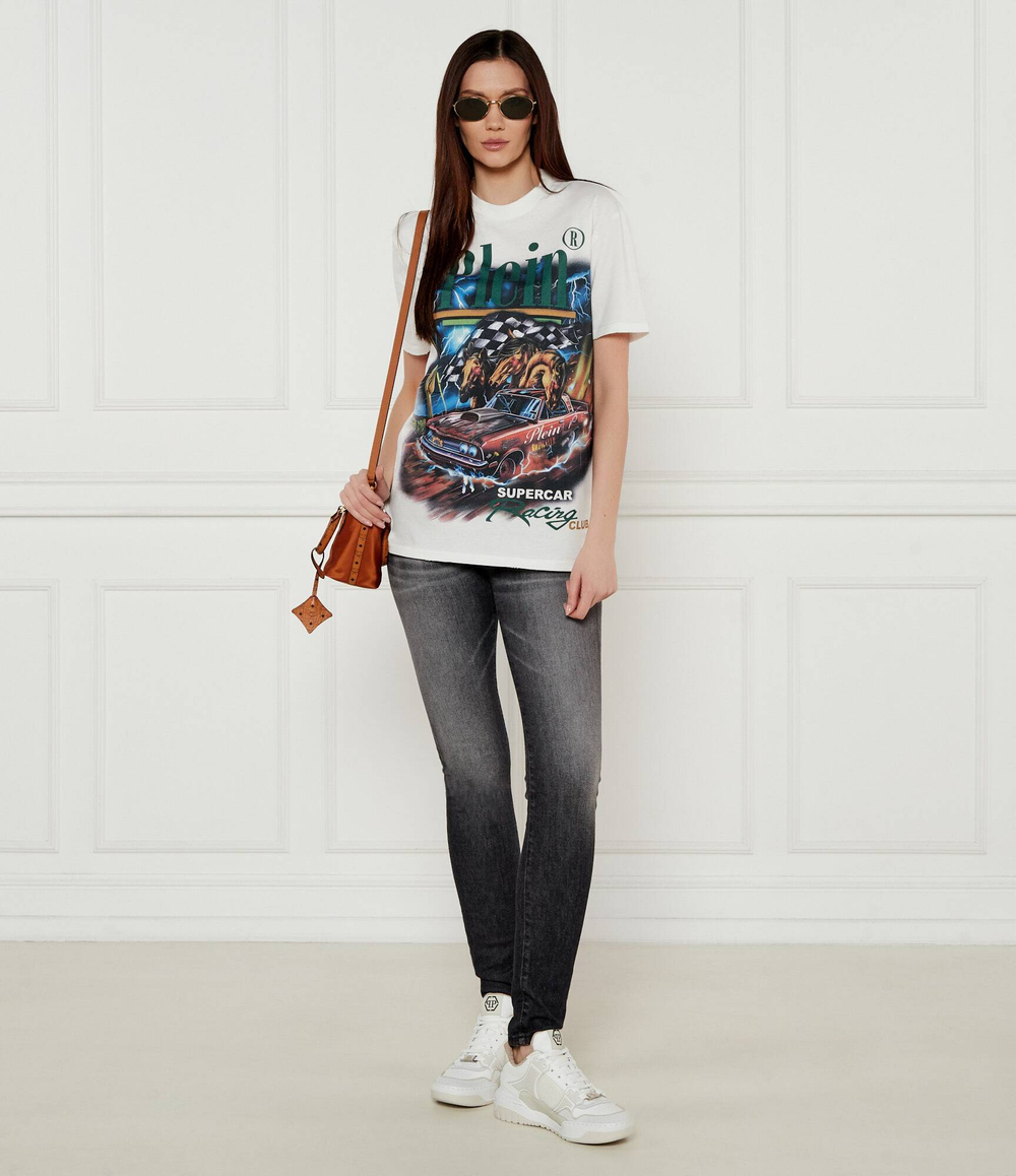 Футболка Racing Club Philipp Plein - белый(WTK3701 PJY002N)