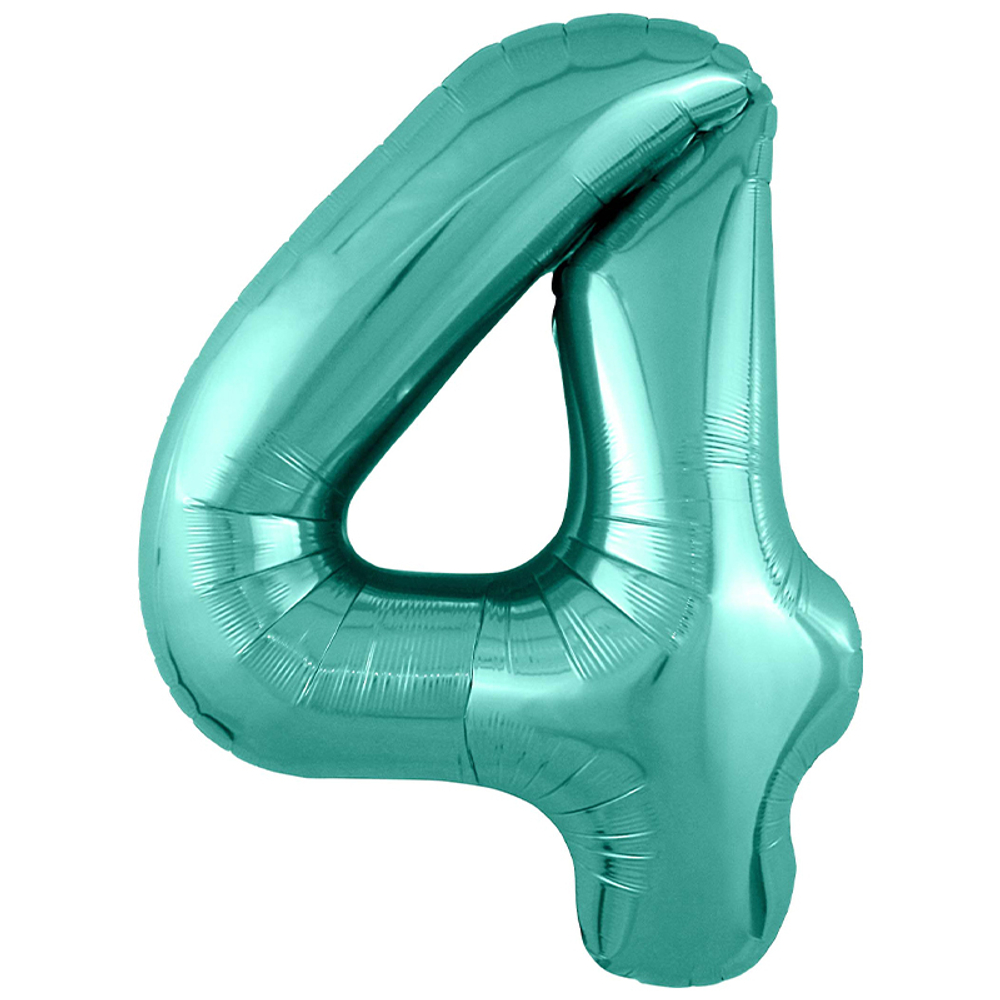 Фольгированная цифра, цвет Бискайский Зеленый 102 см