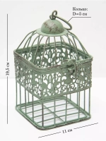 Клетка декоративная интерьерная 19,5*11 см