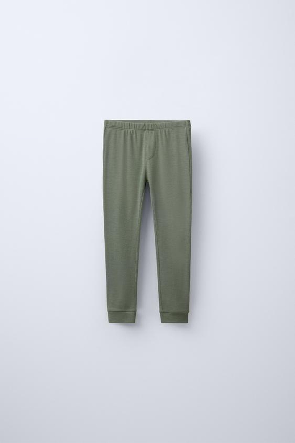 ZARA ПИЖАМА ИЗ СМЕСОВОЙ МЕРИНОСОВОЙ ШЕРСТИ, ЗЕЛЕНЫЙ