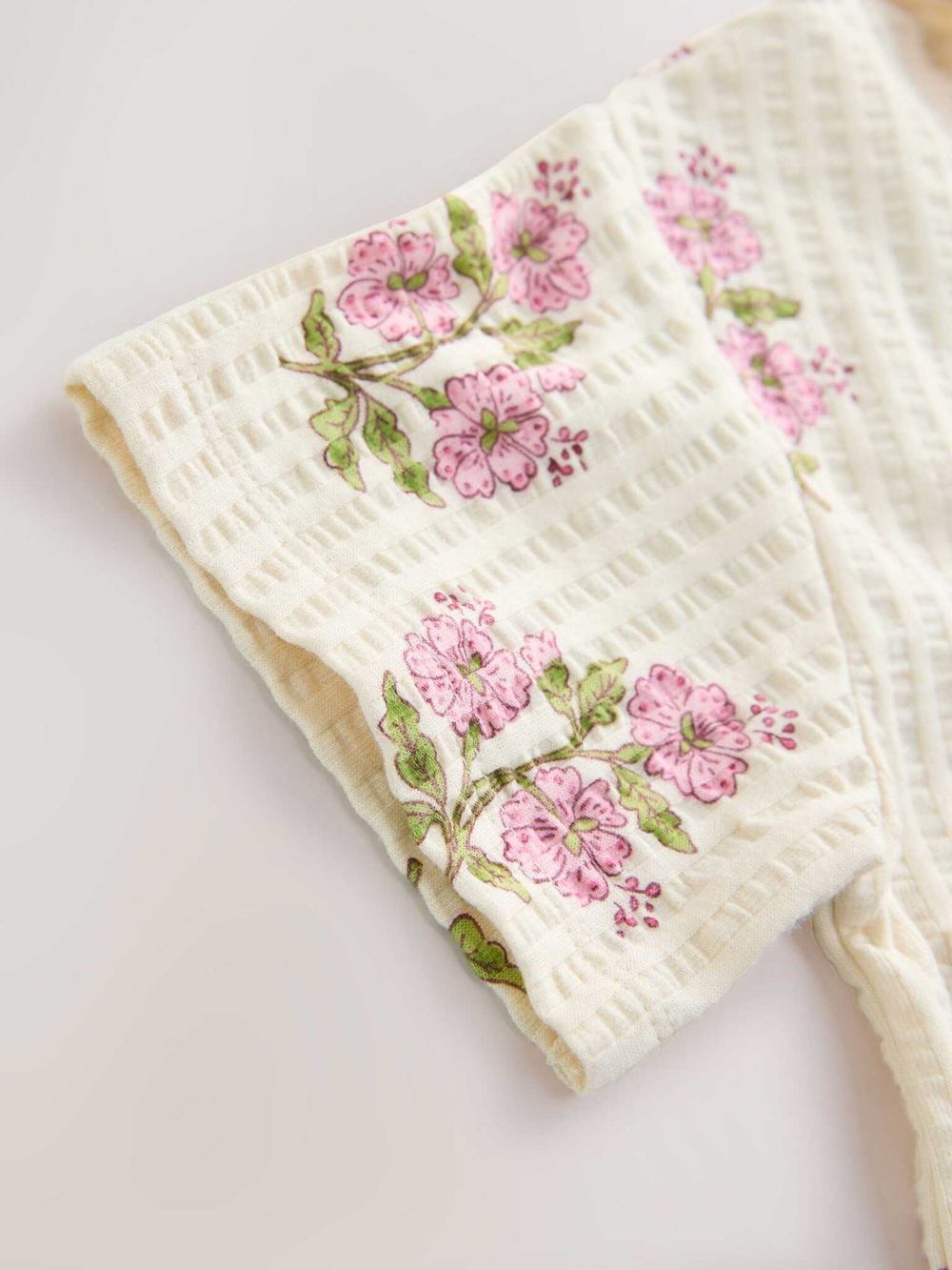 Рубашка и брюки в комплекте для девочки Next E51-370, Персиковый, Молочный