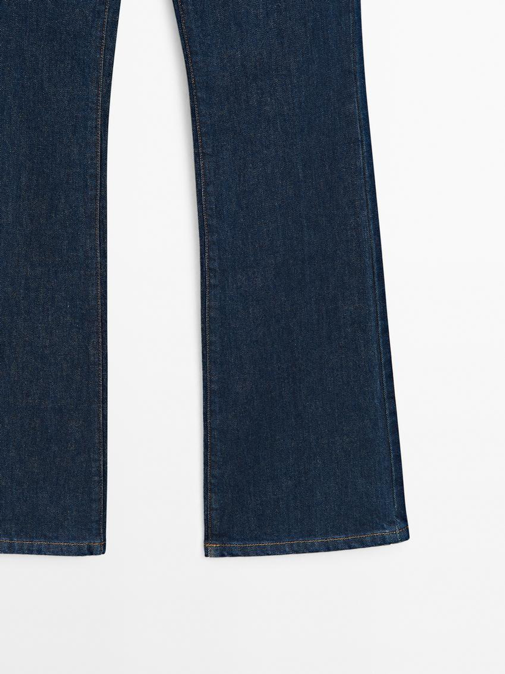 Massimo Dutti Джинсы из смесового хлопка с низкой посадкой, темно-серый