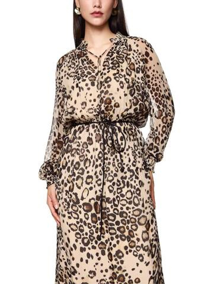 Marc Cain Платье из вискозы с акцентом на талии