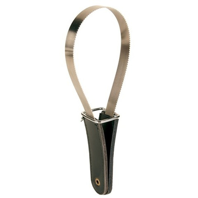 Скребница 25 х 8 см с кожаной ручкой, Trixie