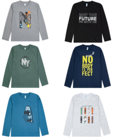 Лонгслив для мальчиков р-р 140 т.хаки (Такро) N135K-7/10