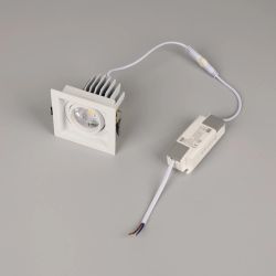 Светильник MS-VORTEX-BUILT-S90x90-12W Warm3000 (WH-WH, 20 deg, 230V) (Arlight, IP20 Металл, 5 лет) 057912