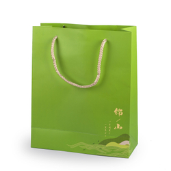 269134 Пакет с ручками “Горы Цзиньшань" с ручками, картон зеленый