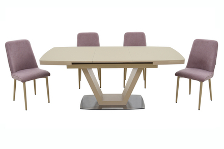 Обеденная группа Аврора Фоджа/Дейзи капучино 160 (101270, 102129)