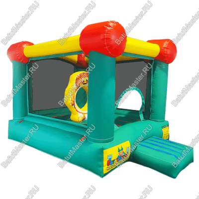 Детский надувной батут "Мини-замок" с горкой 2,8*2,1*1,7 м