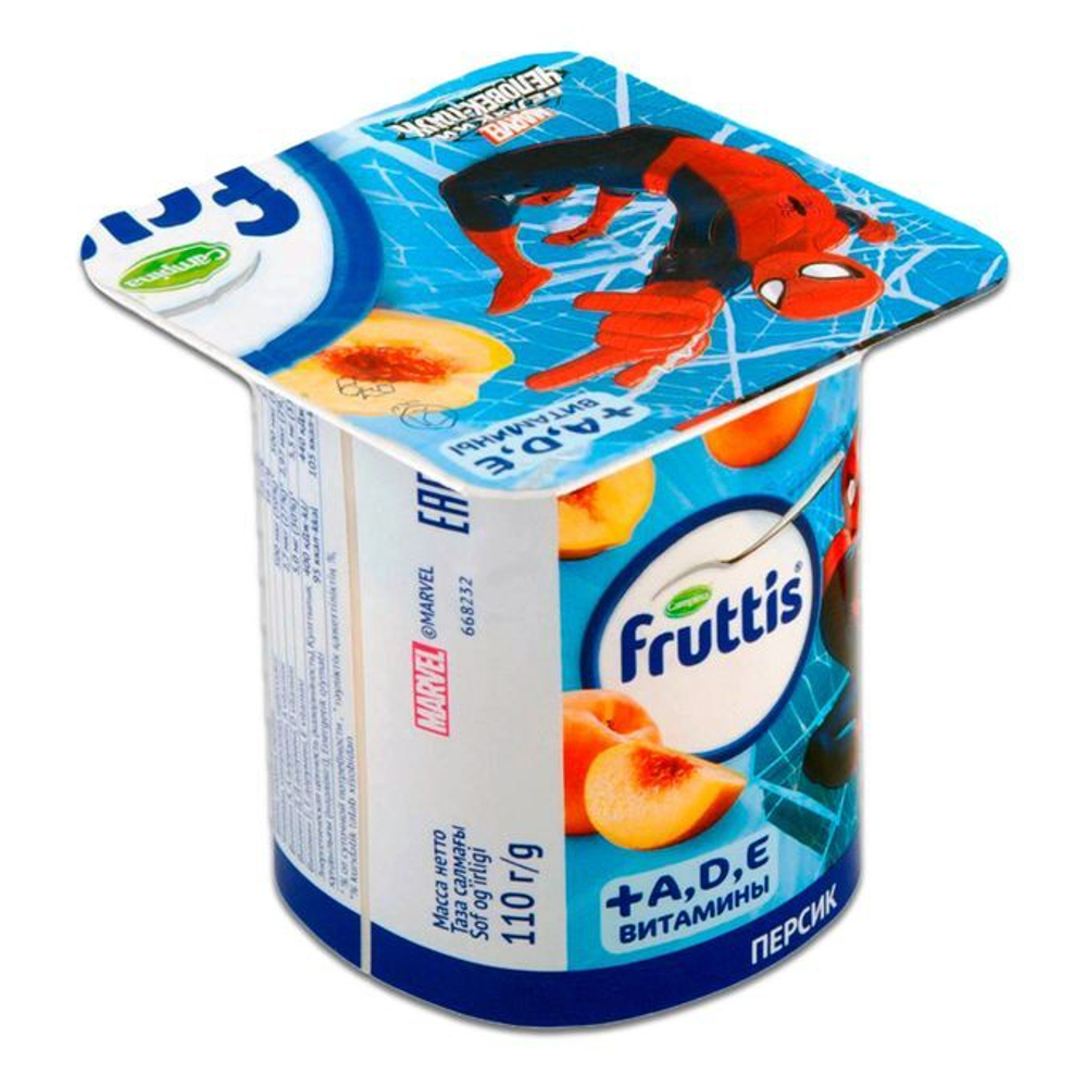 Fruttis Kids 2.5% Персик 110гр