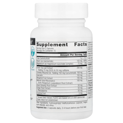 Source Naturals, RealFast™, 30 веганских капсул