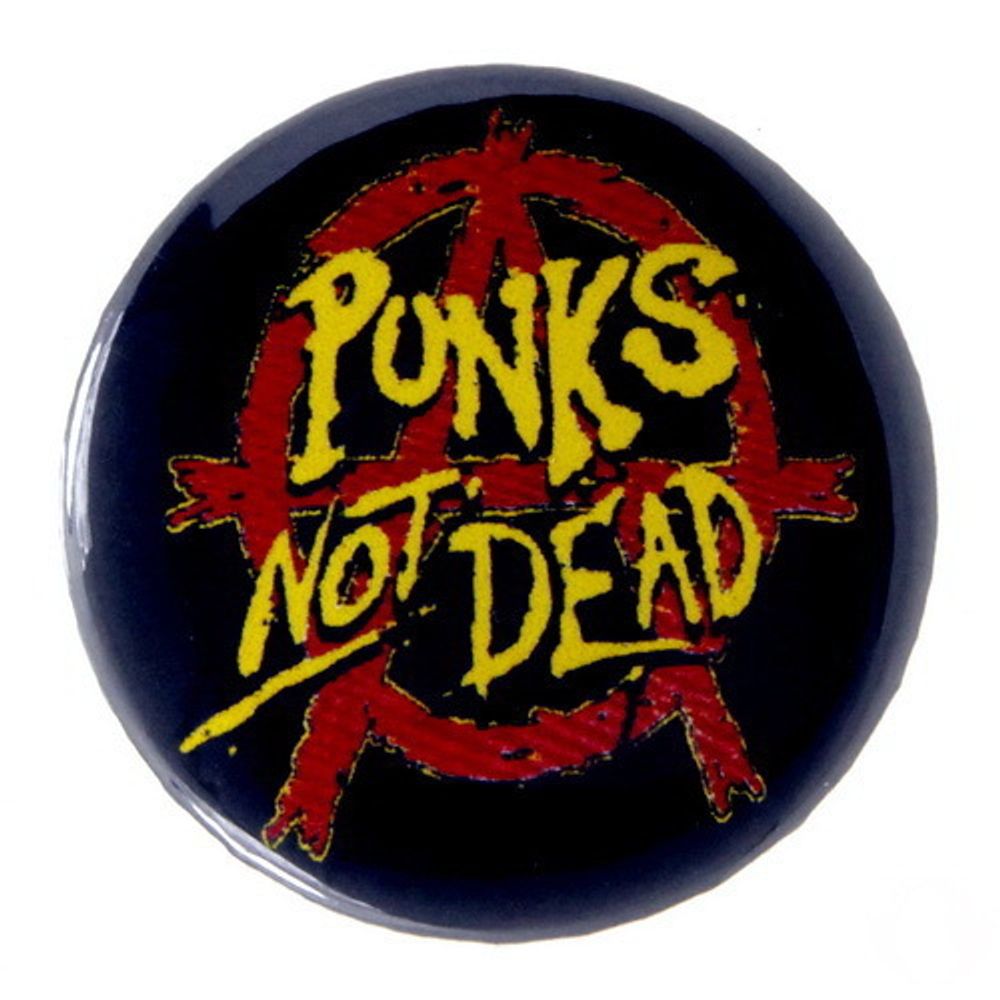 Значок Punks not Dead 36мм (306)